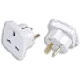 ABC Products Travel Adapter Converts UK Plugs Plug to 2 pin EVERYWHERE WORLDWIDE EU Europe European German Germany Spanish Spain Italy Italian French France Dutch Holland Belgium Portugal USA North American New Zealand NZ Australia Australian Middle East Eastern South American Brazil Brazilian Africa African etc