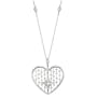 14K White Gold Dotted Heart Pendant (Please Call for Availability)
