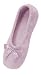 Isotoner Terry Ballerina Slippers PINK Large