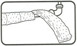 Tools & Hardware : M-d Products 1/2' Thick Ownes Corning Yellow Fiberglass Pipe Wrap Insulation 6'X25'