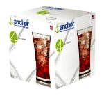Linden Tumbler Set, (16) 17 oz Large Tumblers, Crystal