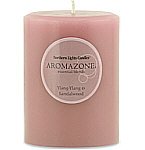 YLANG-YLANG & SANDALWOOD ESSENTIAL BLEND For unisex ONE 3x4 inch PILLAR ,ESSENTIAL BLENDS CANDLE. BURNS APPROX. 90 HRS. (Candle - unisex Scented)