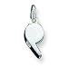 Sterling Silver Polished WhiStle Charm with 20 inch Sterling Silver Chain