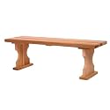 Western Red Cedar Four ft. Backless Bench - Patio and Garden Furniture