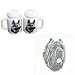 Mastiff Neapolitan Large Salt and Pepper Shaker, Porcelain by Rosalinde (4')