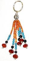 Keychain Sterling Silver Gemstone Accessory 5 inches (krng202)