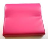 Deluxe Bright Pink Contour Vinyl Tanning Bed Pillow 2 3/4 x 9.5 x 9.5