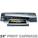 Designjet 130R 24" 2400x1200 dpi 245.3 sq.ft/hr 6 Color Floor Standing Large Format Printer