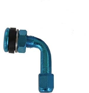 Valve Stem - Aluminum 90 degree Right Angle - Blue