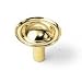1-1/4" Dia Polished Brass Ambassador Knob