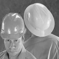 Hard Hat with Ratchet & V-Guard, Blue