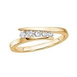 10kt. Gold, 1/4 ct. tw. Diamond Journey Ring