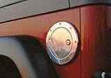 All Sales MFG Billet Aluminum Fuel Door Brushed Ring & Door Locking Hummer H3 2005 to 2008 fits inside plastic