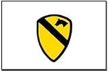 1st Cavalry Flag Polyester 3 ft. x 5 ft. - White