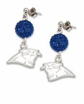 Carolina Panthers Ovation Crystal Earrings