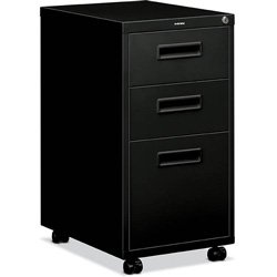 HON Embark Three-Drawer Pedestal File Black