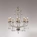 Crystorama - Lena Chandelier Adorned with Clear Murano Crystal - 4608-SL