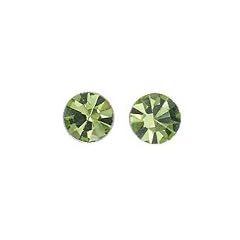 Pilgrim Damen-Ohrring Stud Earrings Versilbert, Gr�n 646-403