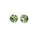 Pilgrim Damen-Ohrring Stud Earrings Versilbert, Gr�n 646-403