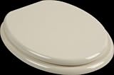 Elongated Toilet Seat Chrome Fittings Bone Painted Finish