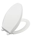 KOHLER K-4636-0 Cachet Quiet-Close Elongated Toilet Seat, White