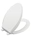 Tools & Hardware : KOHLER K-4636-0 Cachet Quiet-Close Elongated Toilet Seat, White