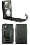 Apple iPod 30GB or 60GB Leather Flip Case + Home / Travel AC Adpater Charger + 12v Rapid Car Charger