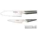 GLOBAL 三徳3点セット(三徳包丁 ペティナイフ スピードシャープナー) GST-46