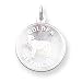 golden_retriever28golden retriever - 14k White Gold Engraveable Golden Retriever Disc Charm
