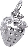 Strawberry Charm, Sterling Silver