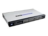 Electronics : Linksys 24-port 10/100 + 4-port Gigabit Stackable Smart Switch SLM224G4S - Switch - 24 ports - EN, Fast EN - 10Base-T, 100Base-TX + 2x10/100/1000Base-T/SFP (mini-GBIC)(uplink), 2x10/100/1000Base-T(uplink) - 1U - rack-mountable - stackable