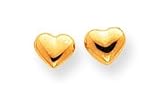 14k Sm. Puffed Heart Earrings