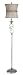 S-CURVED BODY PEWTER FLOOR LAMP