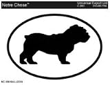 BULLDOG Oval Bumper Sticker