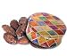 Gourmet Food : 1 and 1/2 lb Smoked Almonds Tin - Diamonds