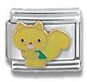 Clearly Charming Hello Kitty Larry the Squirrel Cat Animal Theme Licensed Charm Bracelet