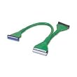 Rounded Ata133 IDE, 40 Pin, 3 Conn, 24in, Green