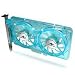 Vantec SP-FC70-BL Spectrum System Fan Card with Dual Adjustable 70mm UV LED Fans (Blue)