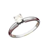 14K White Gold .33 CT Round Brilliant Diamond Solitaire Ring