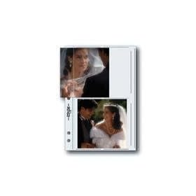 Print File 55-4M Archival Album Pages Holds Four 5 x 5 Prints, Pack of 25, Clear