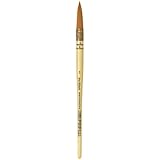 da Vinci Watercolor Series 488 CosmoTop Spin Paint Brush, Round Synthetic with Lacquered Natural Handle, Size 3