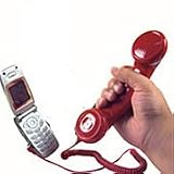Please Hold! Retro Cell Phone Handset in Ferrari Red