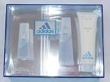 Adidas Moves By Adidas for Her 3 Piece Set: 1.0 Oz Edt Spray + 0.5 Oz Edt Spray + 6.7 Oz Body Lotion