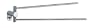 :USE Bollard Double Towel Bar, Polished Chrome