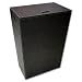 Faux Leather Tapered Rectangular Hamper - Dark Chocolate