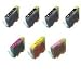 Canon Compatible Bci-6 (4bk/1c/1m/1y) 7-pack Ink Cartridges For Canon Bjc-8200,i560 Series,i860,i900d