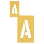 Chartpak 01575 Painting Stencil Set, 6 Gothic Style Capital Letters, Numbers, Other Characters