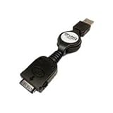 Ziplinq ZIP-DATA-P10 Retractable Dell Axim X3/X3i Charge and Sync Cable (30 Inch, White)