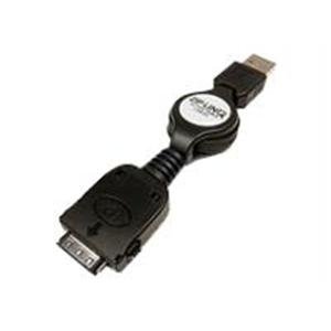 Ziplinq ZIP-DATA-P10 Retractable Dell Axim X3/X3i Charge and Sync Cable (30 Inch, White)