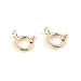 2 14K Yellow Gold Spring Ring Clasp Necklace Jewelry